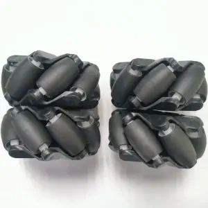 Dagu Roue Omni Mecanum 80mm Noire pour Lego (4 pcs)