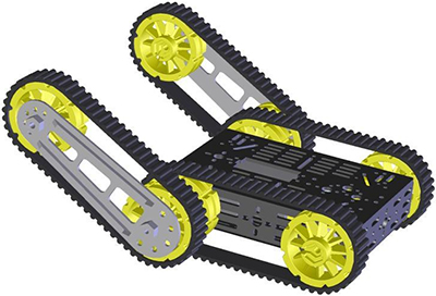 Multi-chassis gerobotiseerde robotkit (tankklimmer) - Klik om te vergroten