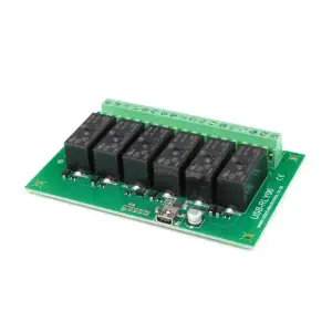 Carte Relais USB Devantech 6 x 16A USB-RLY06