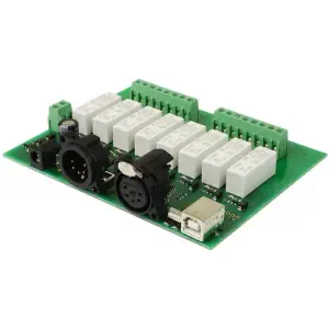 DMX-USB-RX-RLY8 - 8 Relais