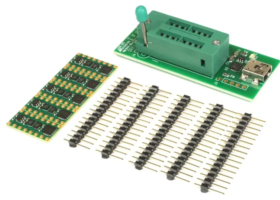 Composants IceBlips et programmeur - Pièces recadrées