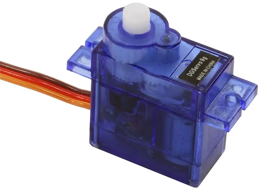 Blauwe Miniatuur Servo Motor