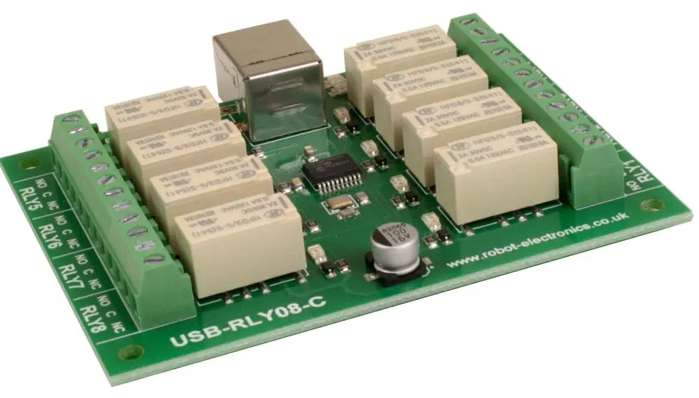 USB-RLY08C - 8 Channel USB Relay