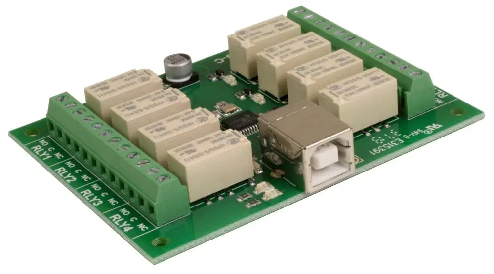 USB-RLY08C - 8 Channel USB Relay - Parts cropped