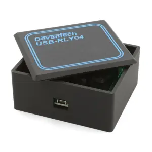 Devantech USB-RLY04 Boîtier avec Trous de Montage et Vis