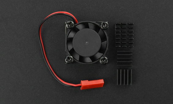 Raspberry Pi Single Cooling Fan Kit (Compatible w/ Raspberry Pi 3B/3B+/4B) - Click to Enlarge