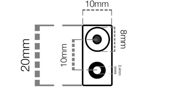Sensor de Ruptura de Haz Infrarrojo (50 cm) - Haga Clic para Ampliar