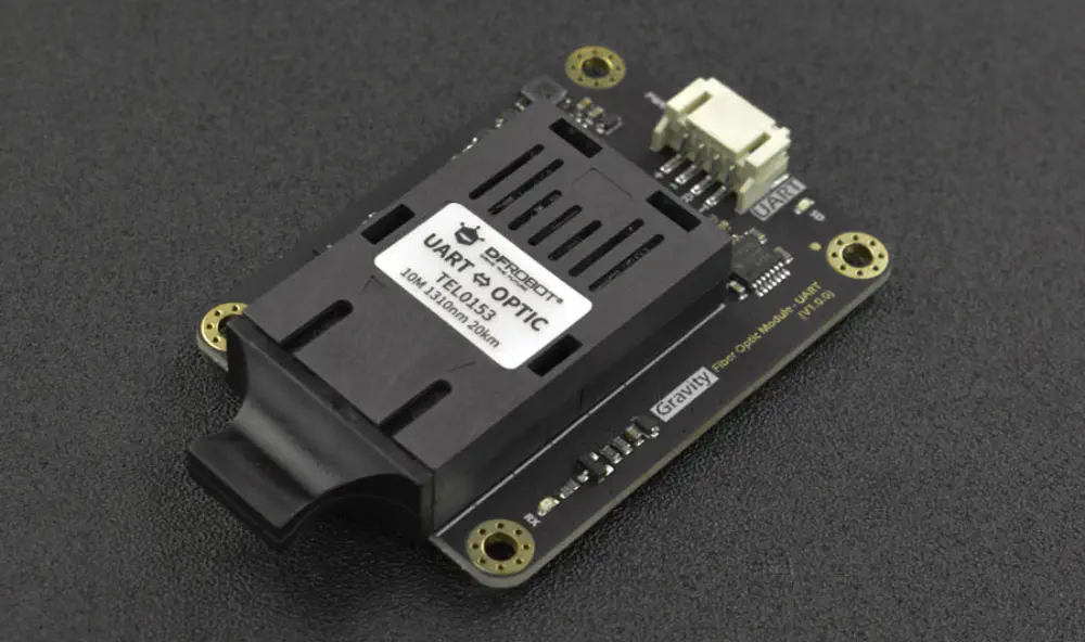 Módulo Transceptor de Fibra Óptica UART Gravity de DFRobot