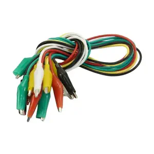 DFRobot Câbles de Test à Pinces Crocodile (Pack de 10 pcs)