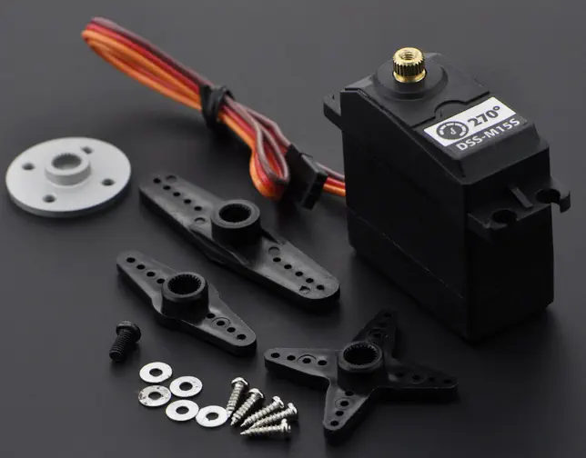 DF Metal Geared 15Kg Servo 270° Parts cropped