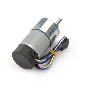 DFRobot Moteur à engrenages DC en métal 12V avec encodeur (90:1, 122rpm, 38Kg.cm)