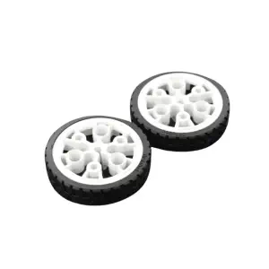 DFRobot Roue en ABS et Caoutchouc N20 43x9mm (Paire)