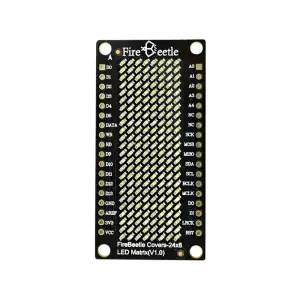 FireBeetle Covers - Matrice de LED 24×8 (Jaune)