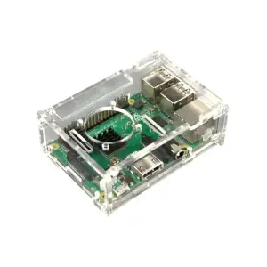 DFRobot Boîtier en Acrylique Transparent pour Raspberry Pi B+/2B/3B (avec Ventilateur)