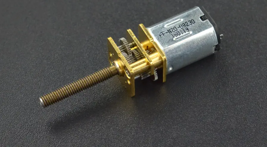 Micro Moteur à Engrenages en Métal DC avec Vis sans Fin (6V 98RPM M3*20)