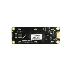 Gravity: I2C 16x2 Arduino LCD avec Affichage de Police RGB (Noir) V2.0