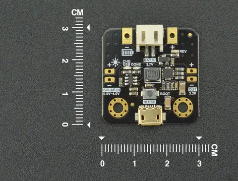 Micro Gestor / Cargador de Energía Solar con Salida Regulada - Dimensiones recortadas