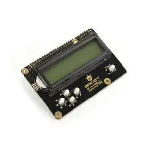 DFRobot I2C 16x2 RGB LCD KeyPad HAT avec Rétroéclairage RGB (Compatible avec Raspberry Pi 4B/3B+)