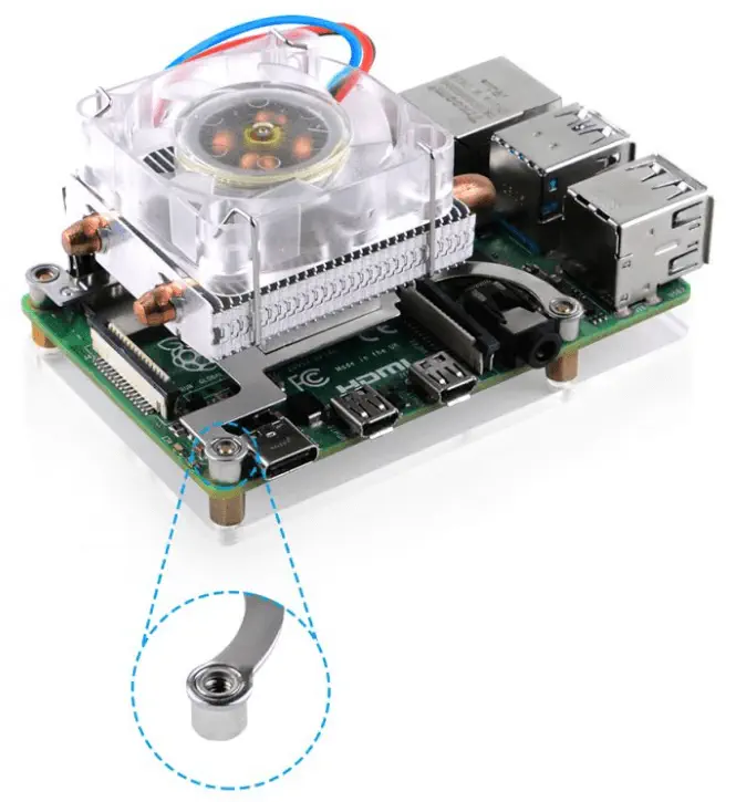 Colorful ICE Tower Cooling Fan for Raspberry Pi