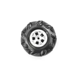 Black Mecanum Wheel avec couplage d'arbre moteur (60mm) - Droite
