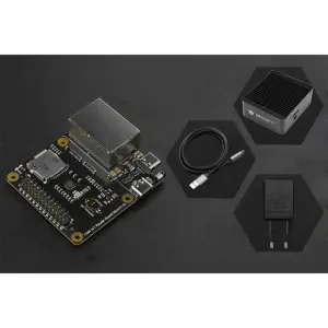 Raspberry Pi CM4 IoT Router Carrier Board Mini avec Boîtier, Alimentation & Câble (Norme EU)