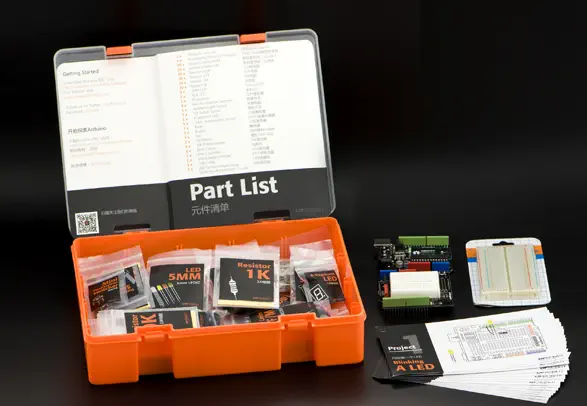 Parts in Orange Case - Parts cropped