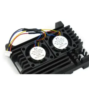 DFRobot Boîtier en métal à double ventilateur pour Raspberry Pi 5 Ordinateur monocarte