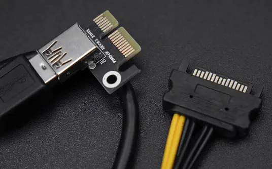 PCIex1 to PCIex16 Graphics Card Extension Board