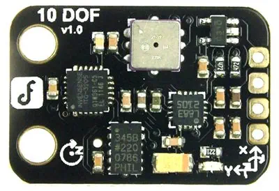 IMU 10 DOF ± 16 g 3 Assige Accelerometer ± 2000 °/s Gyro / Magnetometer / Barometer