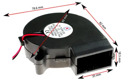 12V 300mA Blower Fan