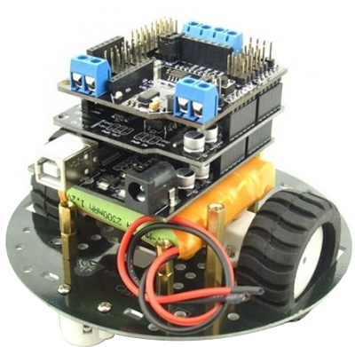 2WD miniQ Robot Chassis Kit- Click to Enlarge