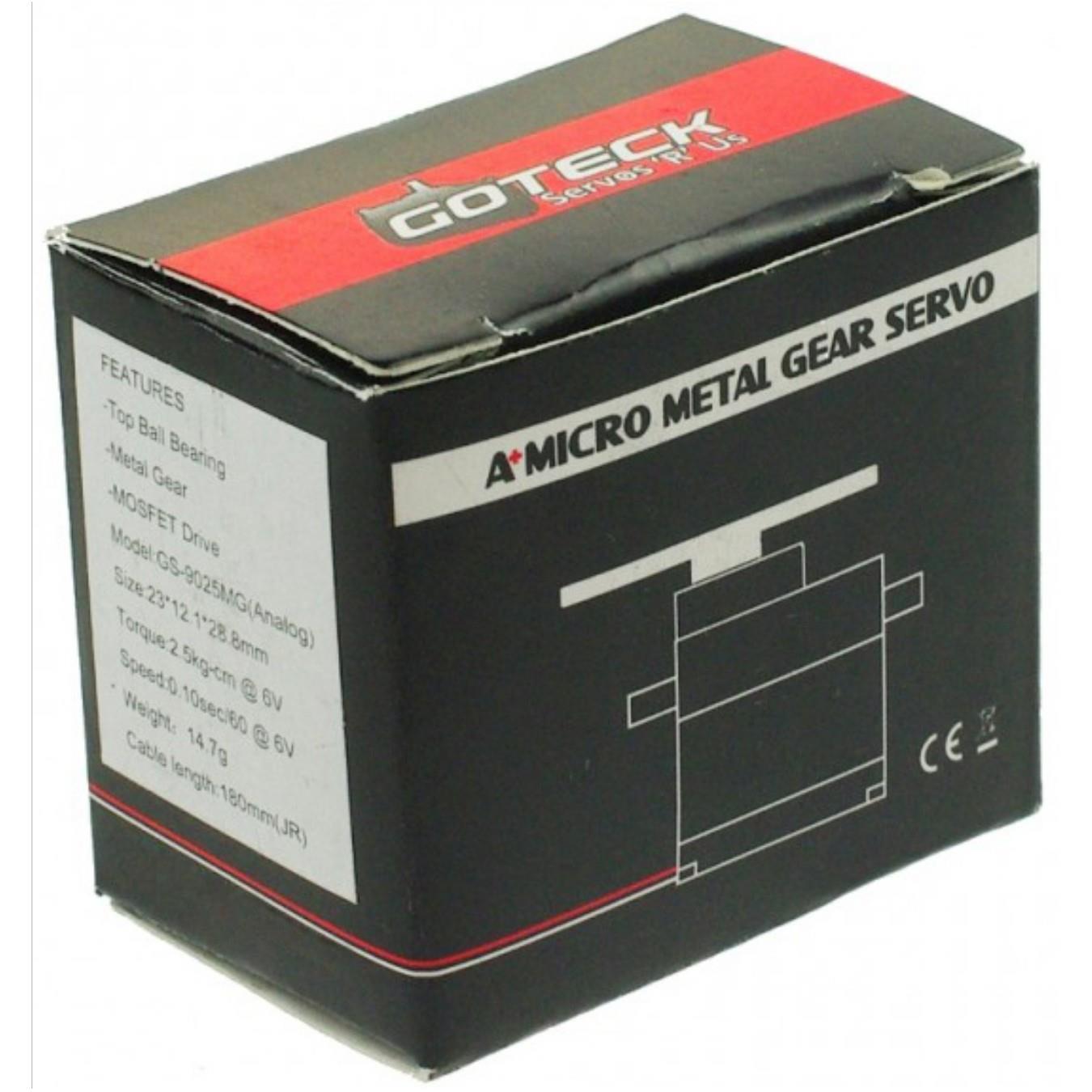 Micro Servo de Engranaje de Metal de 2.5kg Goteck