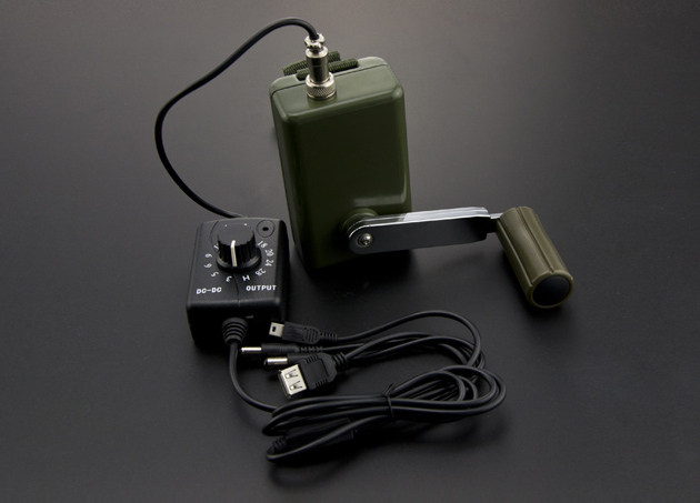 Générateur portable à manivelle avec Régulateur de tension- Cliquez pour agrandir