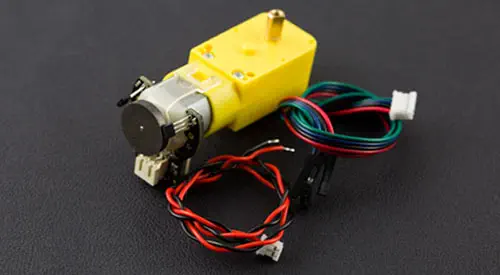Micro 6V 160RPM 120:1 DC Geared Motor w/ Encoder- Click to Enlarge