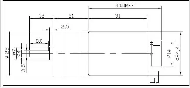  Moteur DC 12 V 350 RPM avec Encodeur - Cliquer pour agrandir