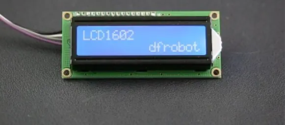 DFRobot I2C LCD1602 モジュールディスプレイ - 正面図