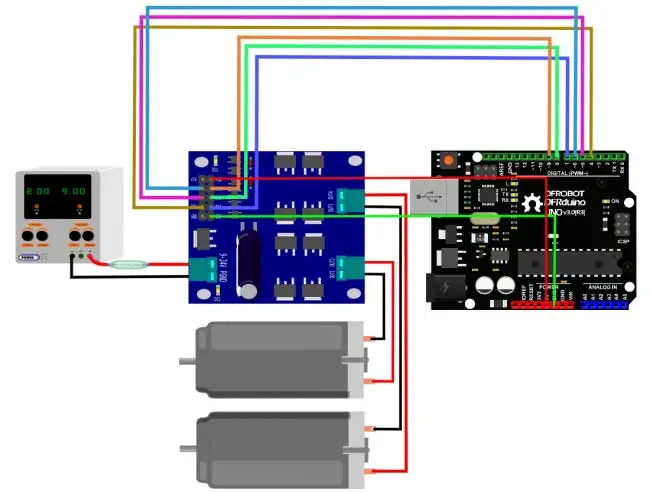 Module Contrôleur de Moteur DC 2x7A - Cliquer pour agrandir