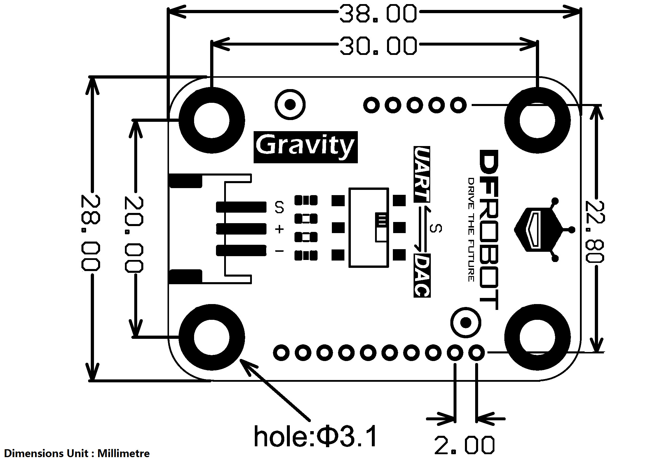 Sensor de Formaldehído Gravity (HCHO) - Haga clic para ampliar