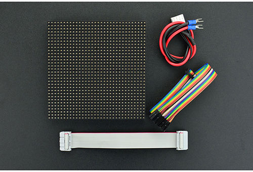 32x32 RGB LED Matrix Panel (4mm Raster) - Zum Vergrößern klicken