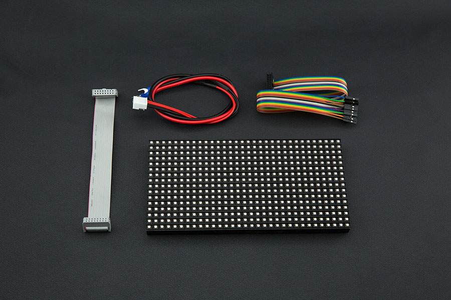Panel de Matriz LED RGB 32x16 (Paso de 6 mm) - Haga clic para ampliar