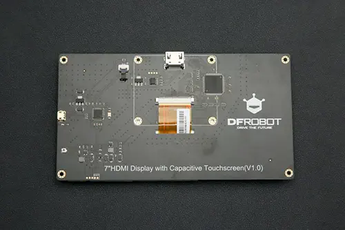 Écran Tactile Capacitif LCD 7" 1024 x 600 HDMI- Click to Enlarge