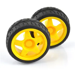 Roue en caoutchouc pour A4WD et A2WD (paire)