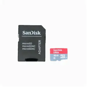 Carte SD/MicroSD 16GB Class10 DSHC avec Adaptateur