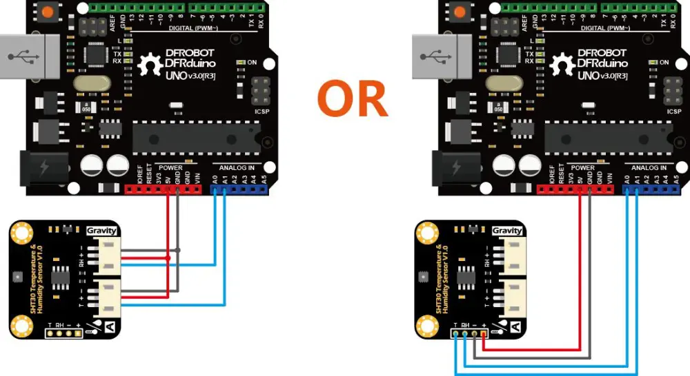 Sensor Analógico de Temperatura/Humedad Gravity (SHT30) - Haga Clic para Ampliar