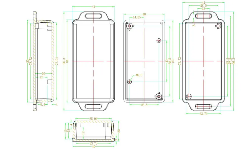 Caja de Proyecto de Plástico para FireBeetle de DFRobot - Haga Clic para Ampliar