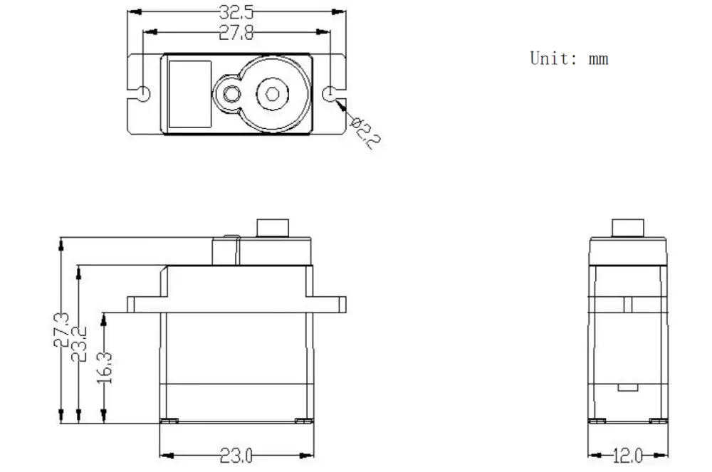 Servo d'embrayage DFRobot 9g 300 ° - Cliquez pour agrandir