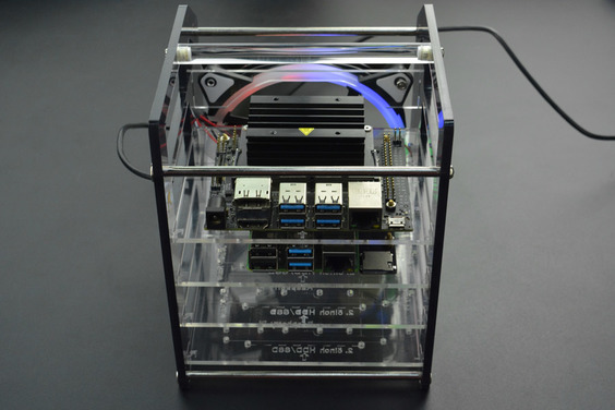 Torre de Almacenamiento DFRobot para Raspberry Pi 4B/3B y Jetson Nano - Haga Clic para Ampliar