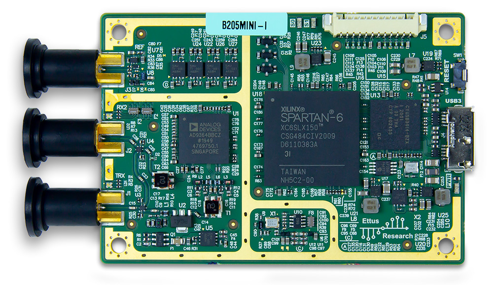 Digilent USRP B205mini-i 1x1 USB Software-Defined Radio Platform - Click to Enlarge