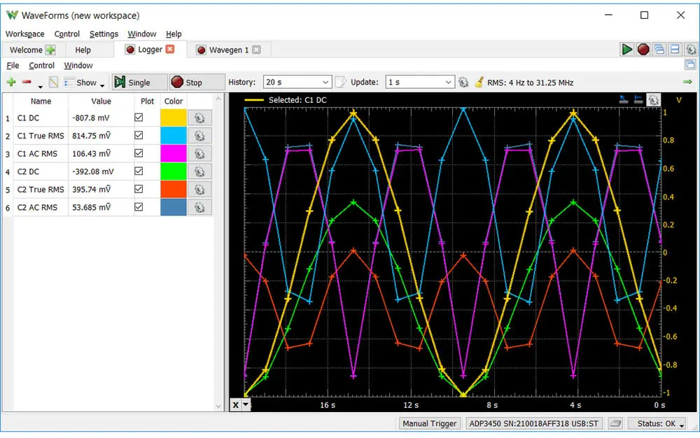 Analog Discovery Pro 3000 Series Portable High Res Oscilloscopes (w/ Probes) - Click to Enlarge