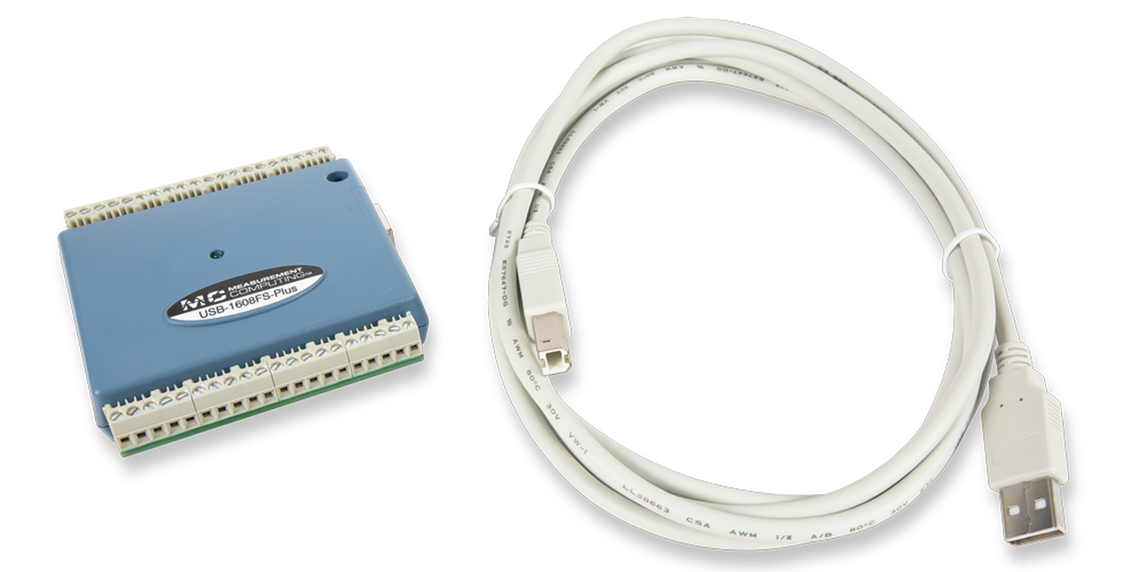 Digilent MCC USB-1608FS-Plus Simultaneous USB DAQ Device- Click to Enlarge